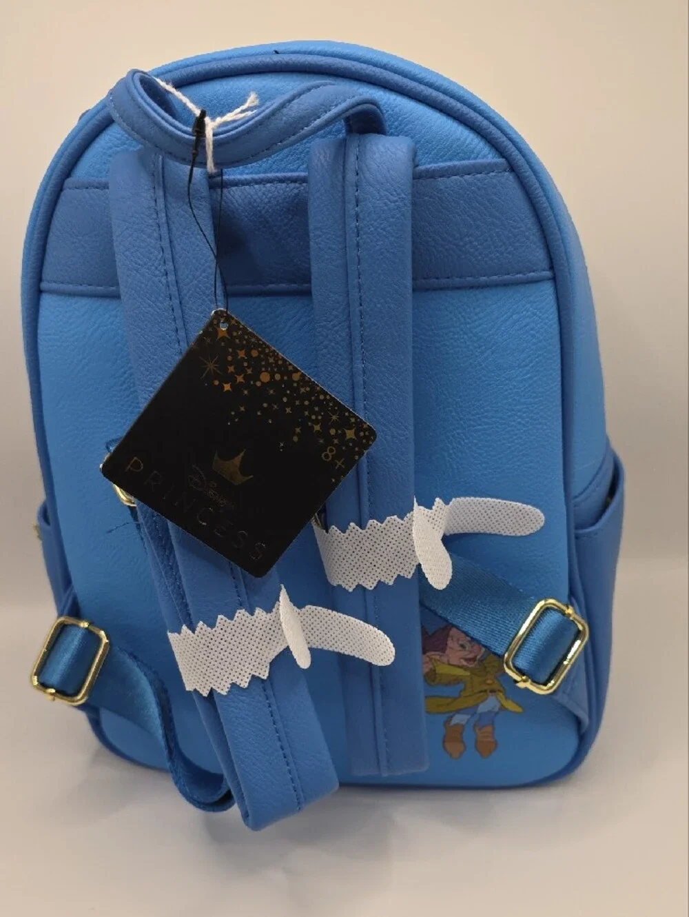 Loungefly Blue Yellow Snow White Stained Glass Mini Backpack